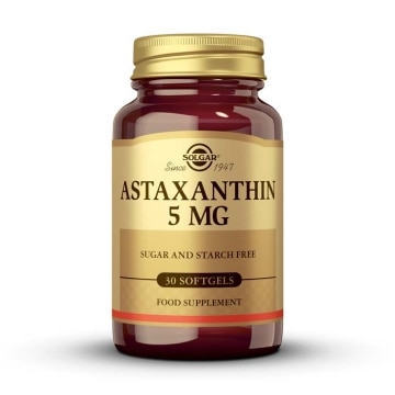 Solgar - Astaxantina 5 mg - 30 cápsulas blandas