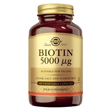 Solgar - Biotina 5000 μg - 100 cápsulas vegetales